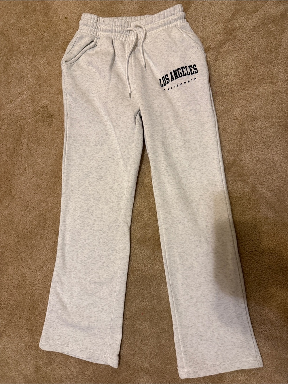 Light Gray 'Los Angeles' Sweatpants - Casual Women's Joggers